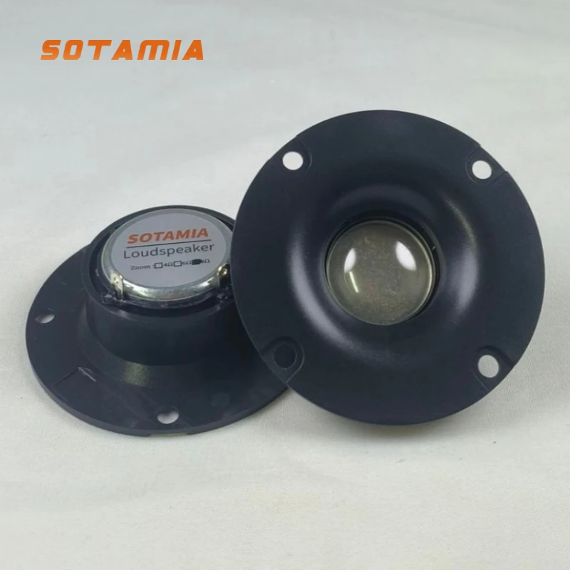 SOTAMIA 2Pcs 70mm Waterproof Tweeter Audio Speaker 8 Ohm 10W Round HIFI Treble Speaker Horn Sound Music Power Loudspeaker