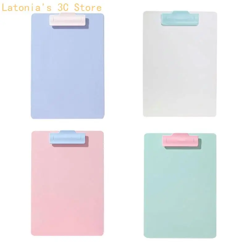 Clipboard with Integrated Clip and Firm Writing Board for Holding Worksheets, Forms, Class Note, and Meeting Paper X3UB