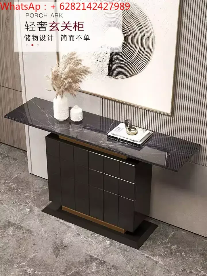 

Chinafurniture marble porch cabinet light luxury style modern minimalist Italian decoration desk table