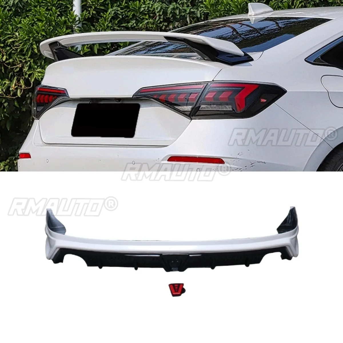 

Задний бампер, разветвитель, диффузор, защита бампера, защита бампера, комплект кузова для Honda Sedan Civic 11-го поколения, автомобильные аксессуары