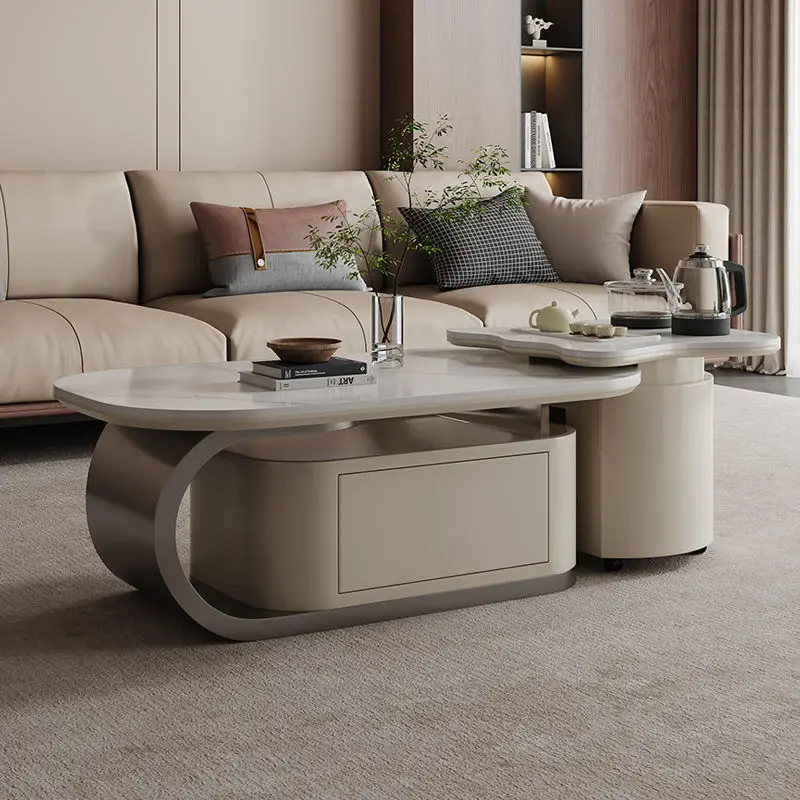 Several living rooms 2025 new household small apartment high-end light luxury modern tea