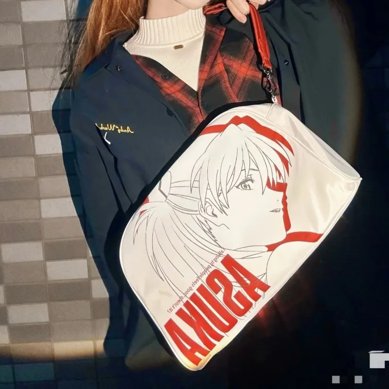 إيفا أسوكا؟ حقيبة كروس بكتف واحد من Langley Soryu Ikari Shinji حقيبة كروس إبداعية ذات قيمة عالية مطبوعة كاجوال محمولة للركاب