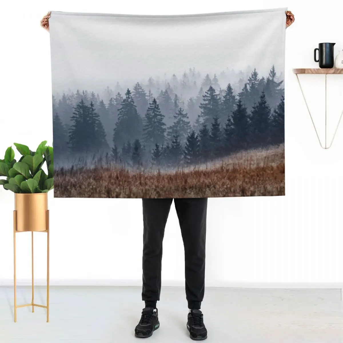 Lost In Fog Throw Blanket Sleeping Bag Soft Plush Plaid Softest Decorative Beds Hairy valentine gift ideas Blankets