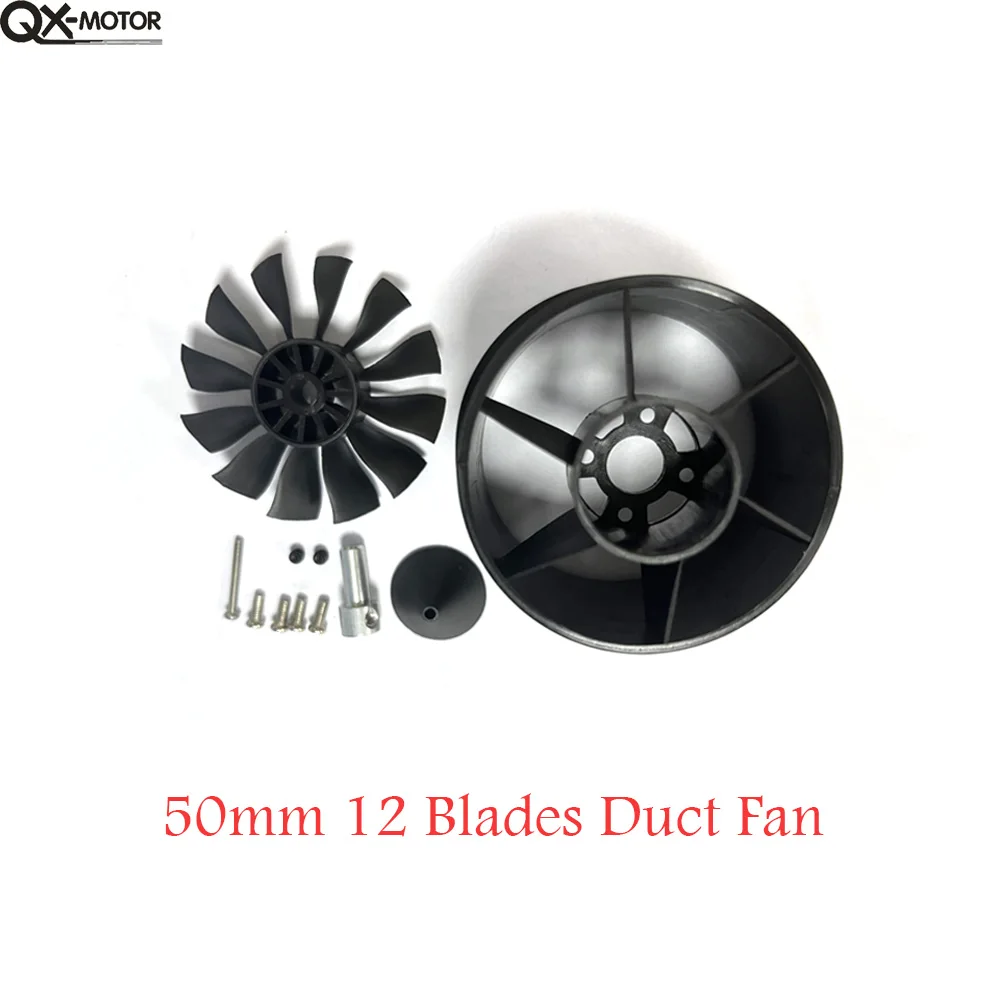 QX-Motor 12 Blades Ducted Fan CW CCW Without Motor Suit 50mm EDF For RC Airplane Model Parts