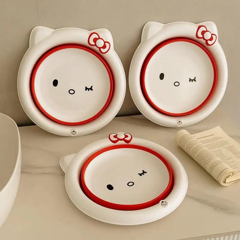 

Sanrio складная раковина Hello Kitty Cinnamoroll мультфильм бытовая портативная детская студенческая общежития стирка одежды складная раковина
