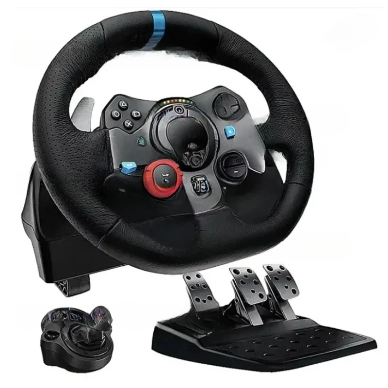 The driving force of the game steering wheel controller G29 is suitable for the Volante of PS5/PS4/PS3 and PC steering wheels