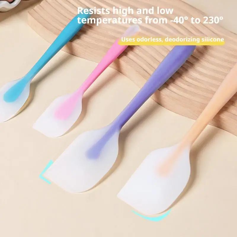 One-Piece Silicone Spatula, Heat Resistant Flexible Rubber Scraper for Cake Frosting, Mixing, Baking, Cooking and Kitchen Use