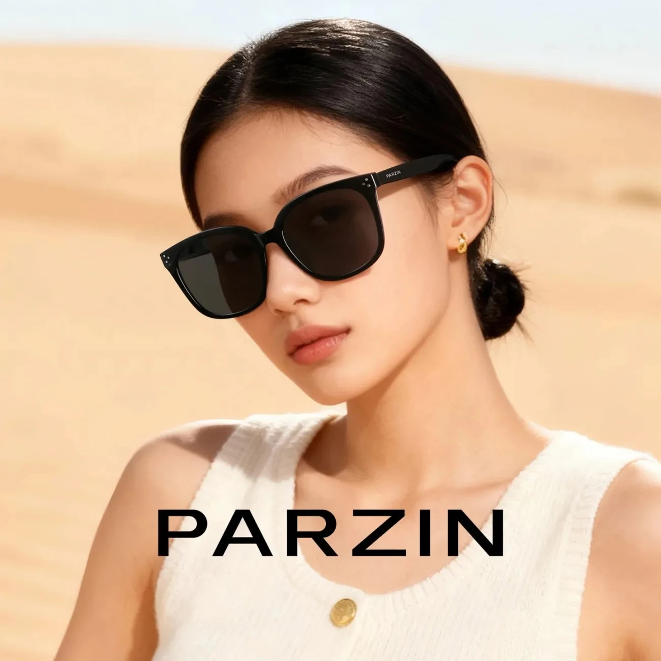 PARZIN Women Sunglasses New Fashion Oversized  Sunglasses Men UV Protection PZ91535