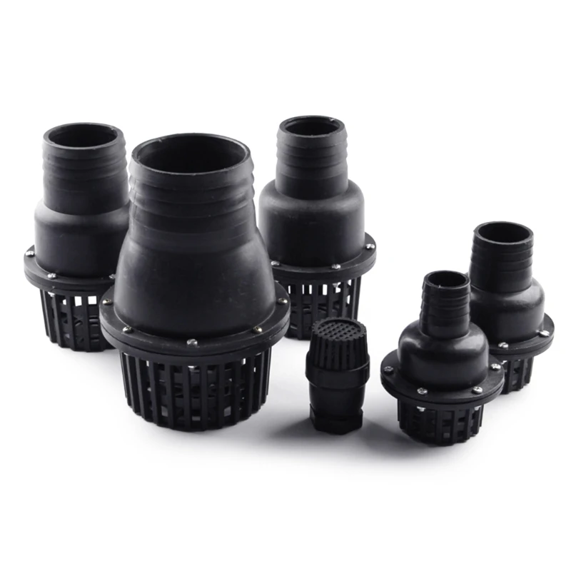 1in/1.5in/2in/2.5in/3in/4in Water Foot Valves for Fluid Machine Low Pressure Flat Check Valves Foot Valves Black