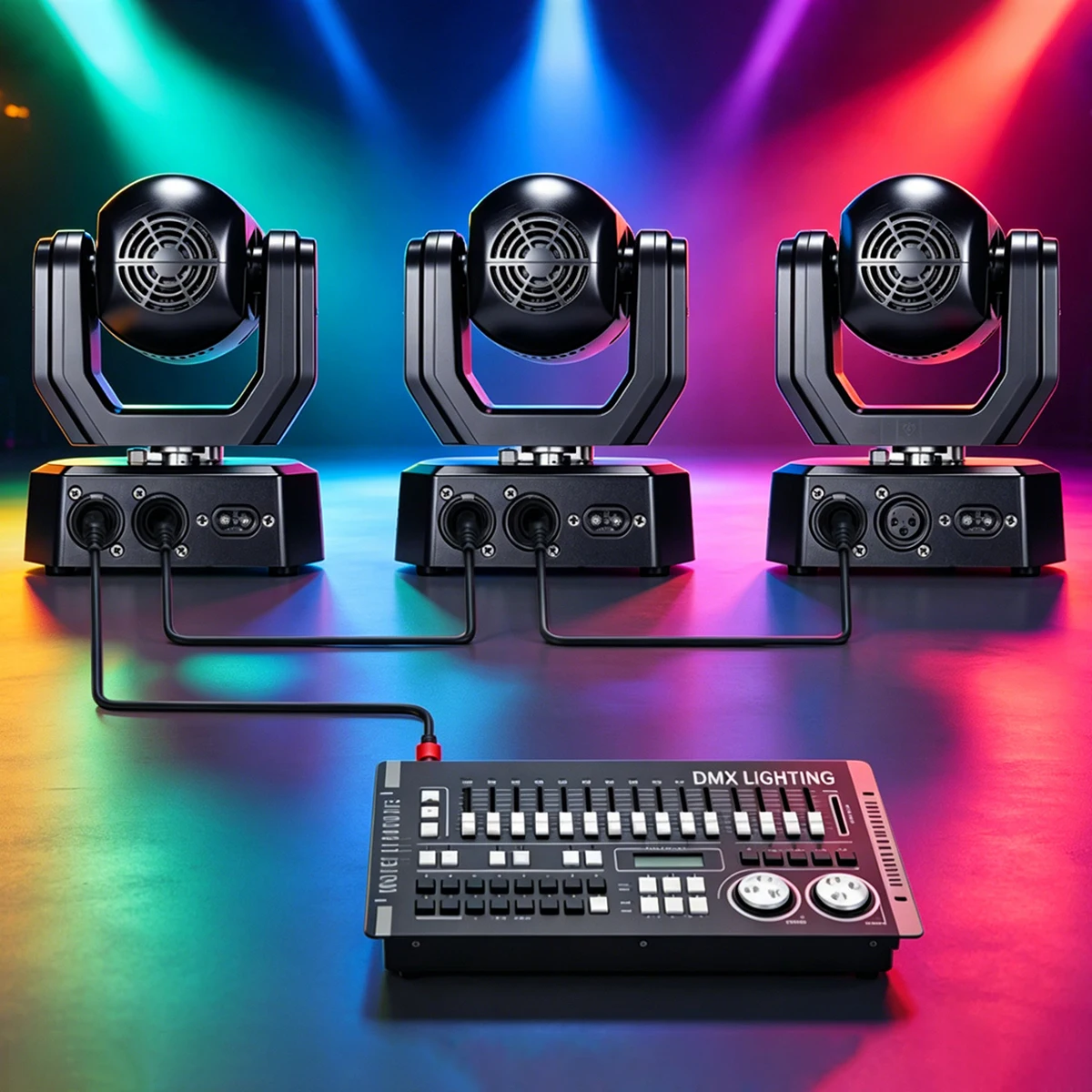 20W LED Moving Head Stage Light RG Laser White Strobe RGB Ring DMX512 Sound Active DJ Disco Party Light with Remote Control