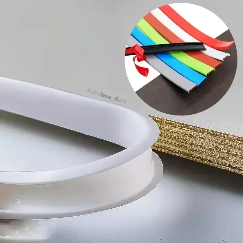 

Self-adhesive U-Shaped Edge Strip banding tape Wood Furniture Wardrobe Board protector cover Silicone Rubber Seal Strip 1M