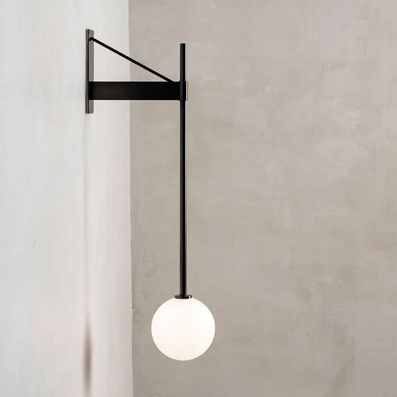 

Nordic Minimalist Iron Line Wall Lamps Living Room Aisle Bedroom Bedside Study Balcony Postmodern Geometric Modeling Wall Lights