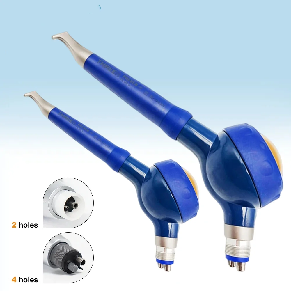 Dental Air Polisher Prophy Unit Dentistry Teeth Polishing Cleaning Air Angle Jet Airflow High temperature disinfection 2/4 Holes