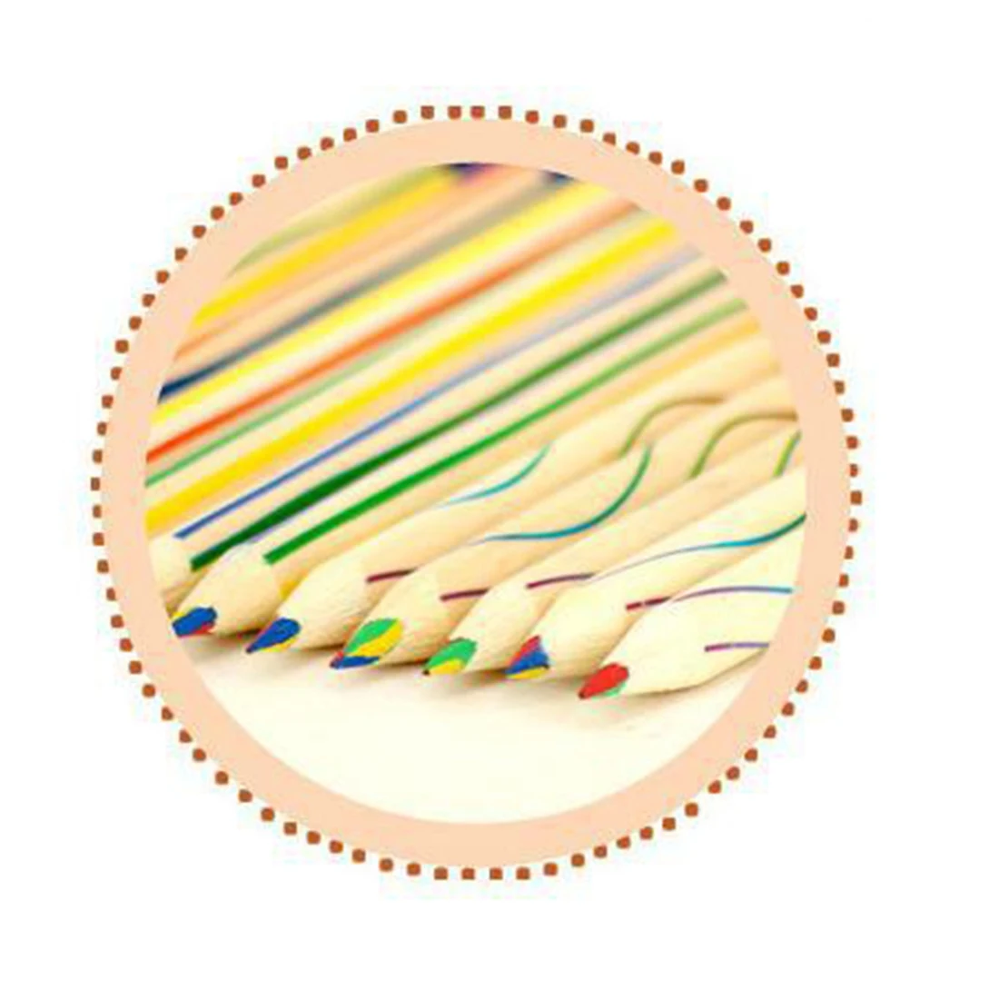 

ABJG-50Pcs Rainbow Color Pencil 4 In 1 Colored Pencils For Drawing Painting Stationery