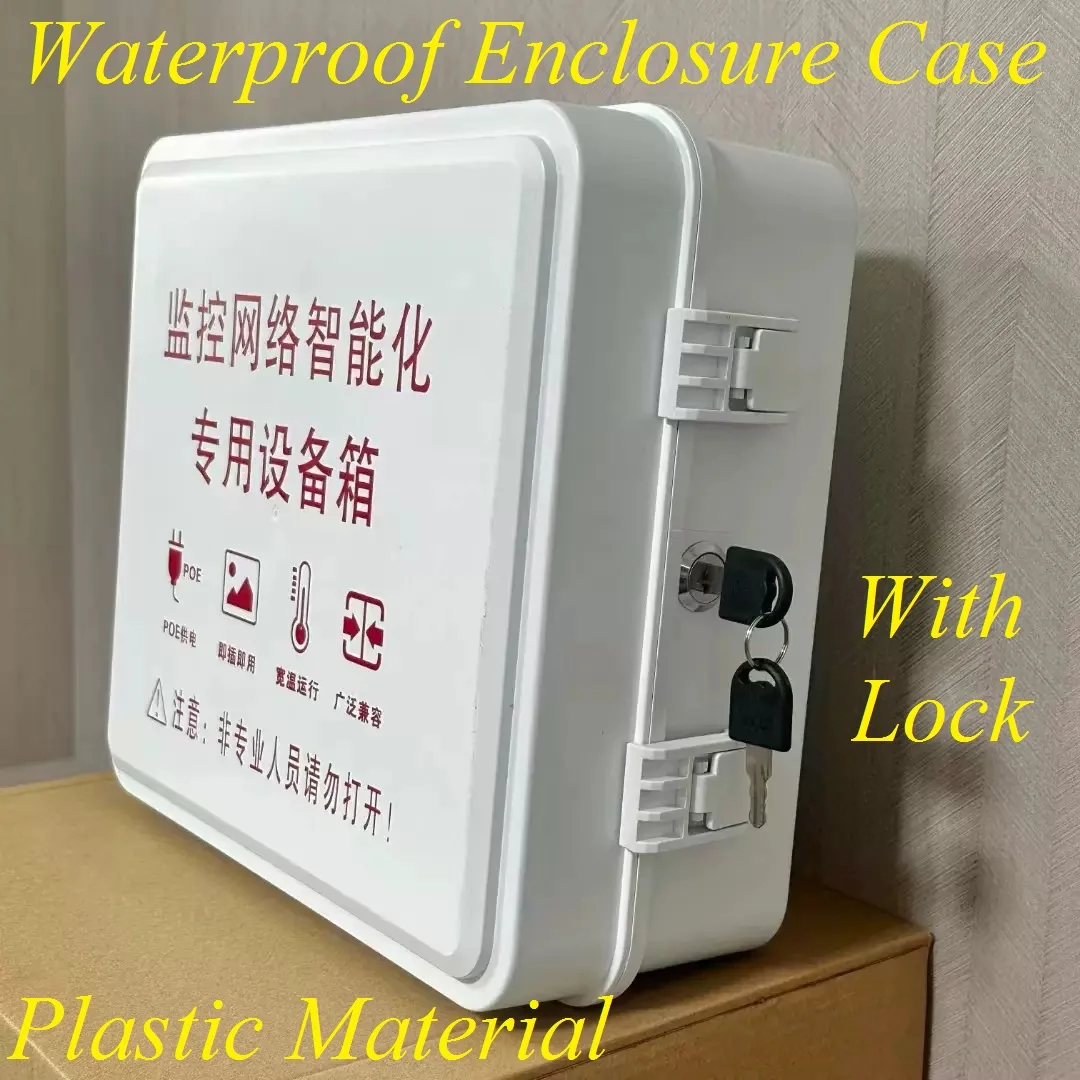 Plastic Waterproof Enclosure Case with Lock, Rainproof Enclosure Box with Lock, Electrical Enclosure Case, Waterproof Sealed Box