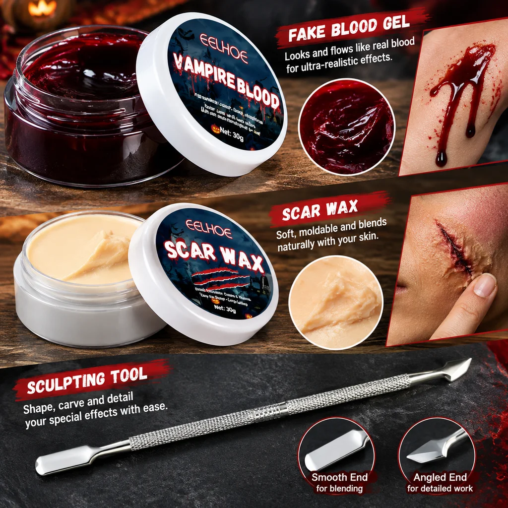 Kit de maquillaje de efectos e - Body Paint Sfx reseña y precio