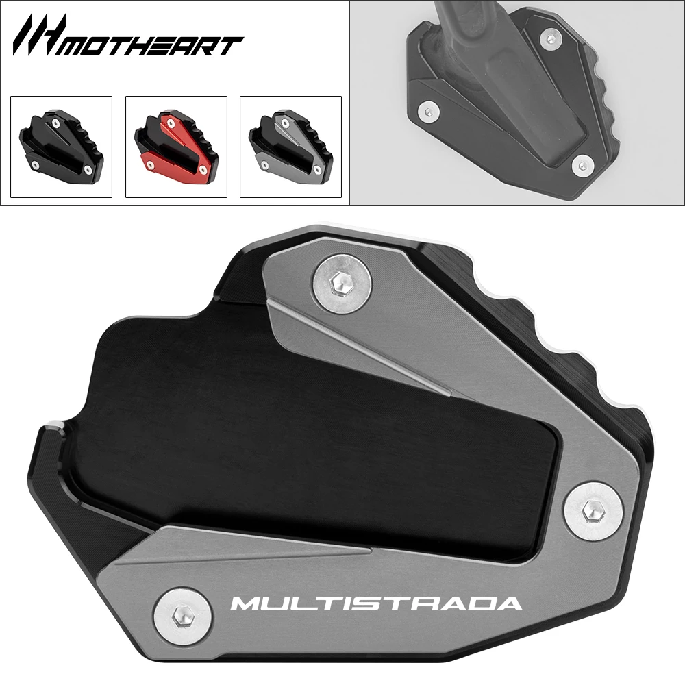 Almohadilla para soporte lateral de motocicleta para Ducati Multistrada V4 Rally 2022-2026 V4 V4S 2020-2025 1260 1260S 1260 Enduro 2017-2024
