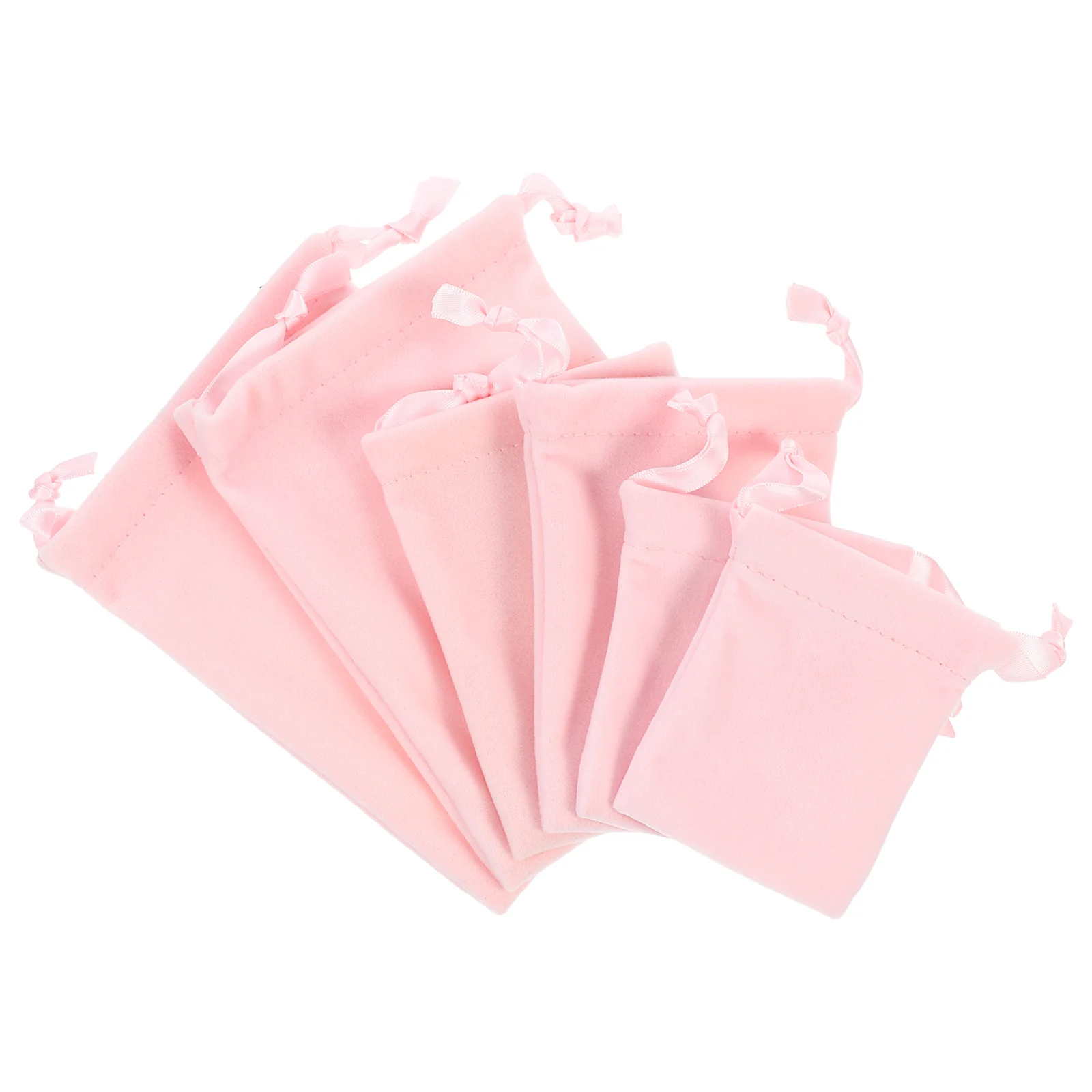 

6pcs Gift Wrapping Bags Bag Drawstring Storage Pouches for Gift Makeup Organizing Small Items in Party Supplies
