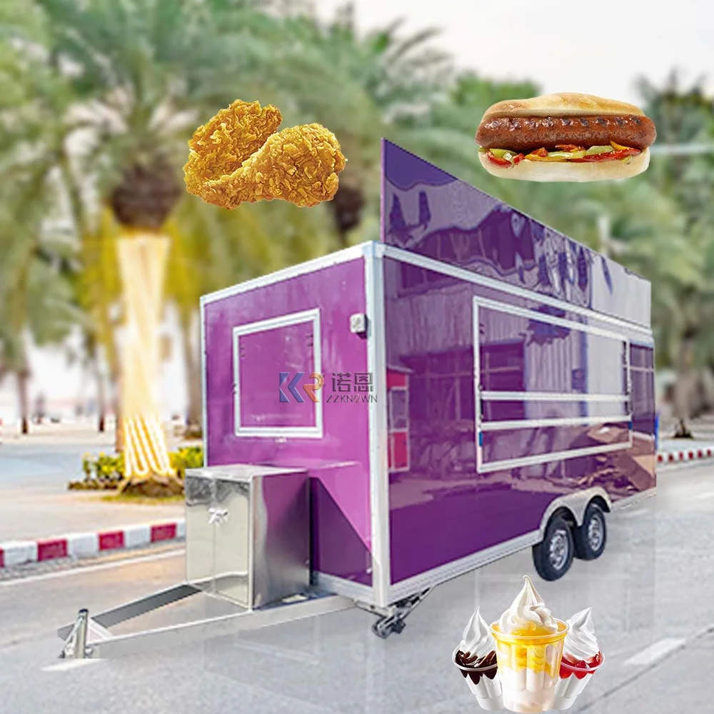 

Multifunction Food Vending Van Catering Fully Equipped Concession Street Mobile Food Truck Cart Fast Food Trailer