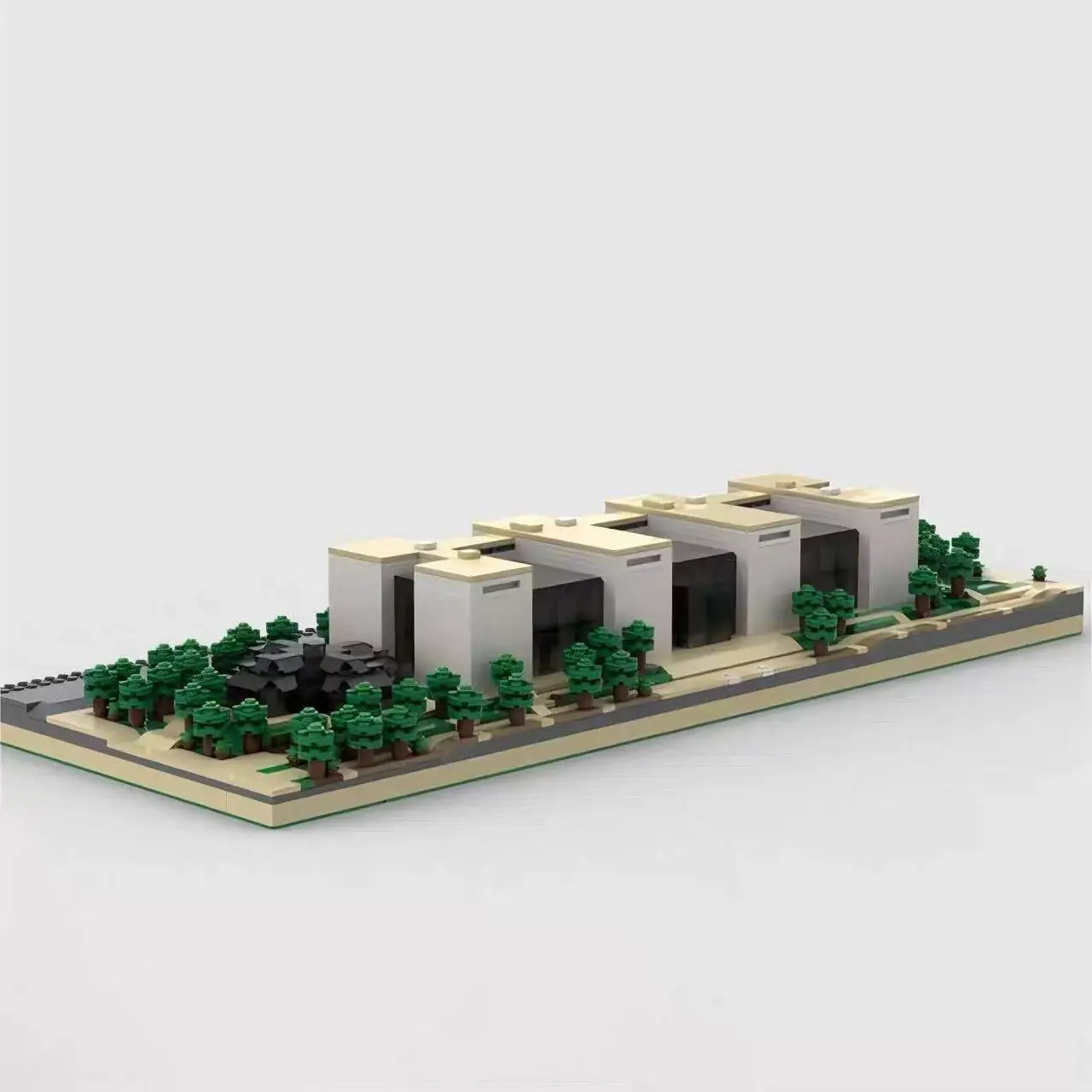 MOC National Aerospace Museum Bouwstenen Collectie Memorial Hall Architectuur Huis DIY Bakstenen Voor Kinderen Verjaardagscadeautjes