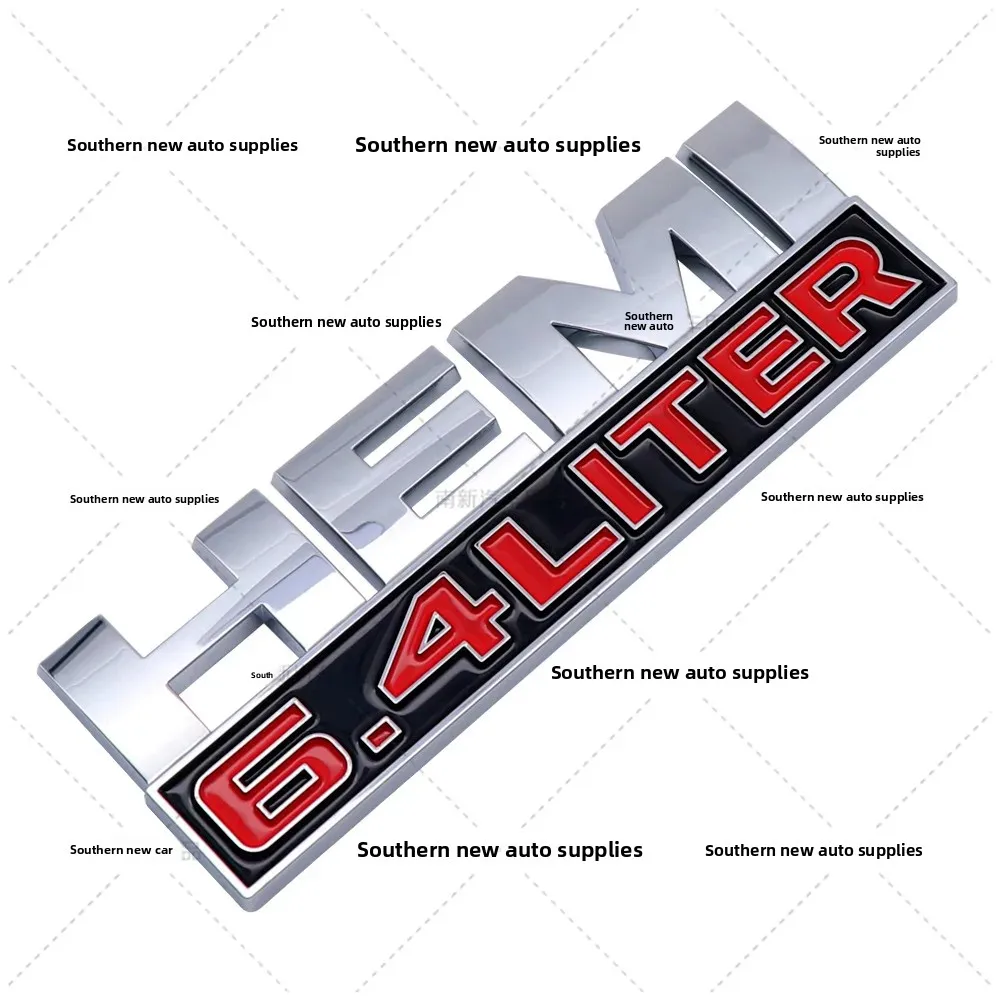 نمط جديد جيب جراند شيروكي 5.7L HEMI 6.4Liter شعار السيارة ملصق لاصق لامع ورائع تعديل ABS المواد عالية الجودة مركبة مائي