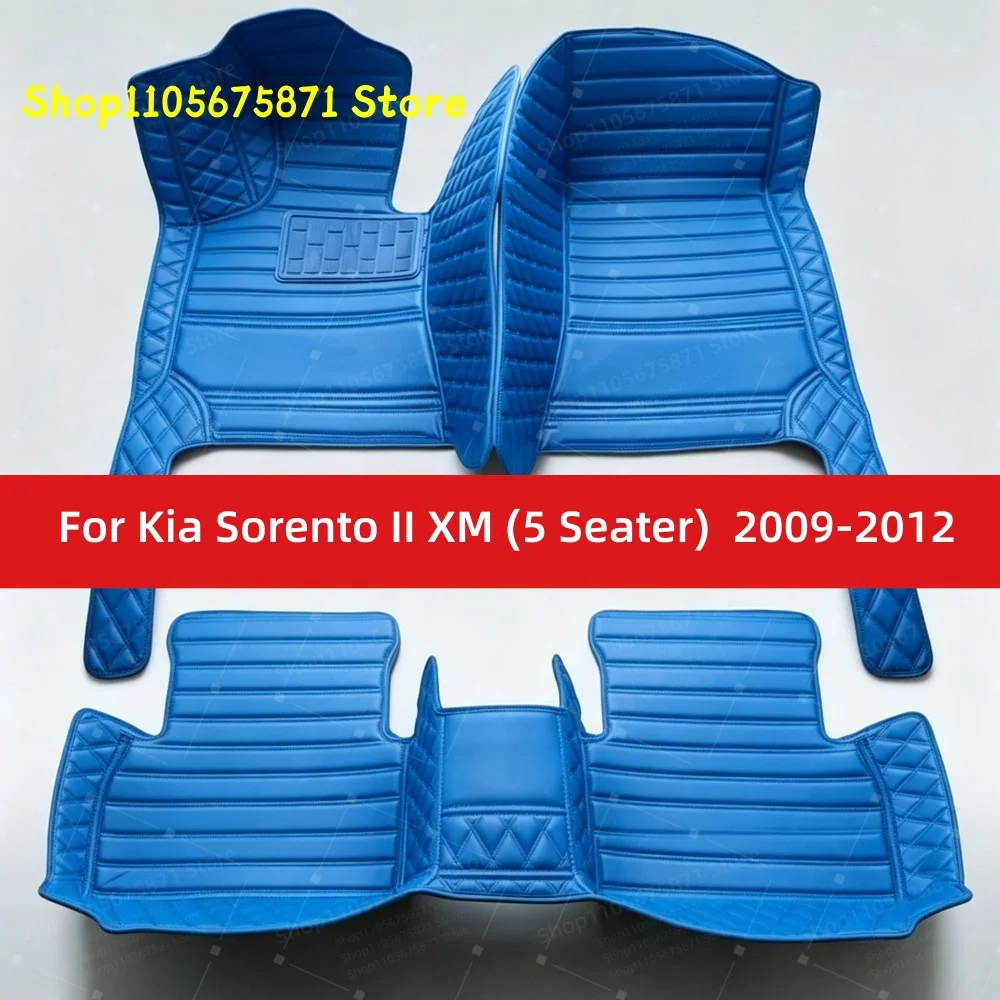Custom Car Floor Mats Fit For Kia Sorento II XM (5 Seater) 2012 2011 2010 2009 Car Mat Accessories Mats Carpets