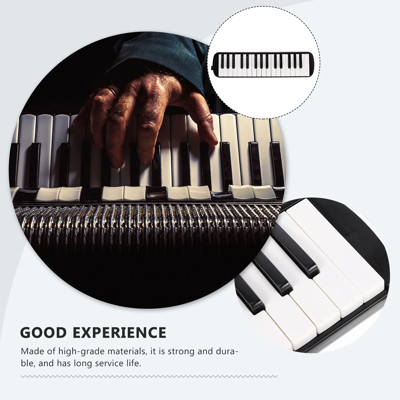 

32 Keys Melodica For Kids Adults Beginners Durable Portable Musical Instrument With Long Short Mouthpieces Perfect Gift
