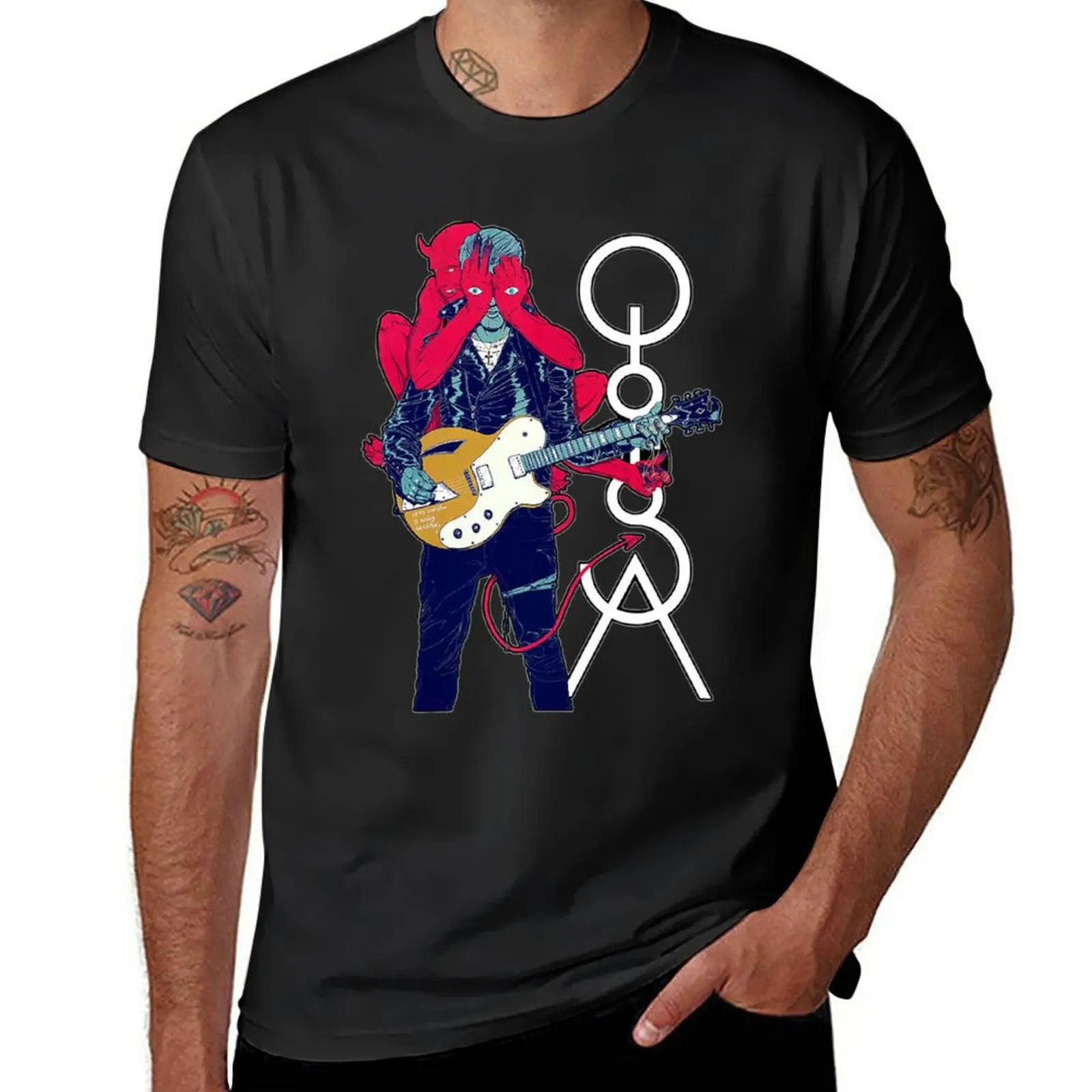 New QOTSA Essential T-Shirt aesthetic clothes tops Short t-shirt mens graphic t-shirts hip hop