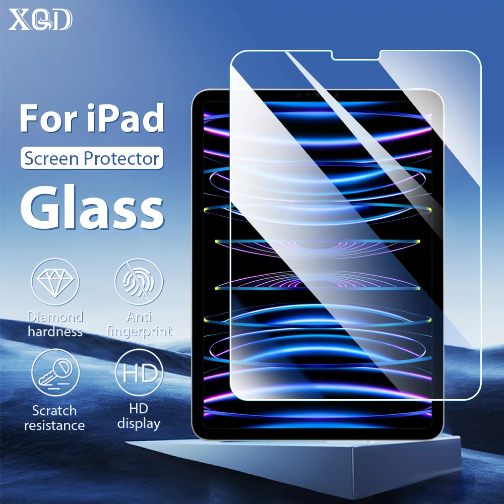 Vidrio templado para Ipad Pro 11 12,9 6th Air 3 4 5 Mini 6 Protector de pantalla para Ipad 9th 10th Generation 10,2 10,9 película protectora