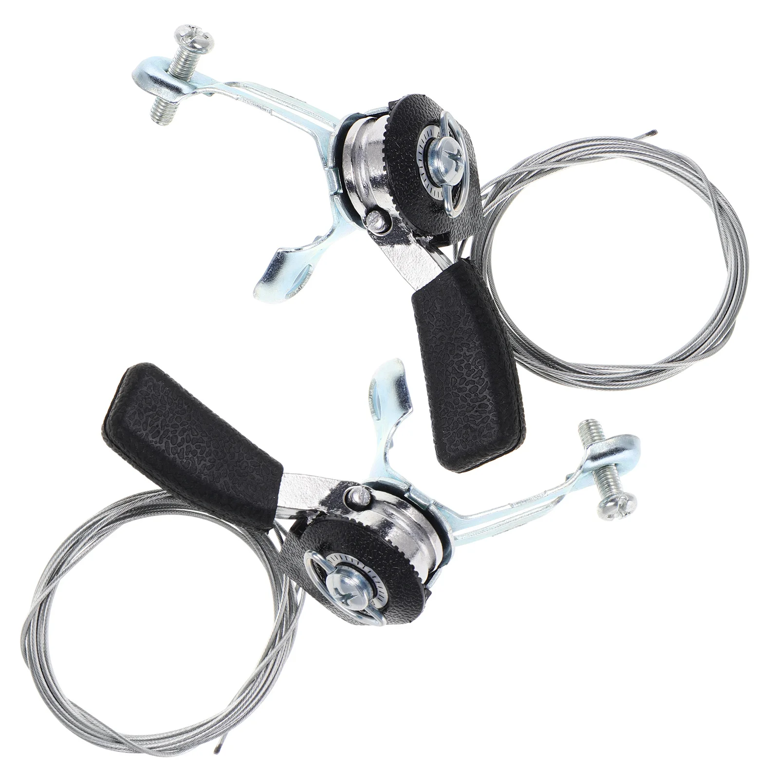 

1 Pair Aluminum Bike Shifter Set Ergonomic Design Easy Installation Universal Throttle Control Cable For Motorized Bikes Cycling