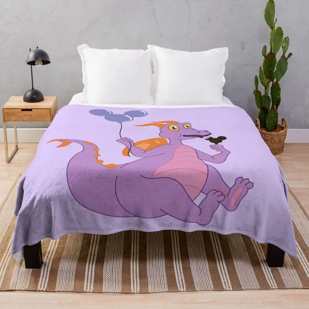 

Cute Figment Throw Blanket Outdoor Soft Blanket for Picnic Beach Camping