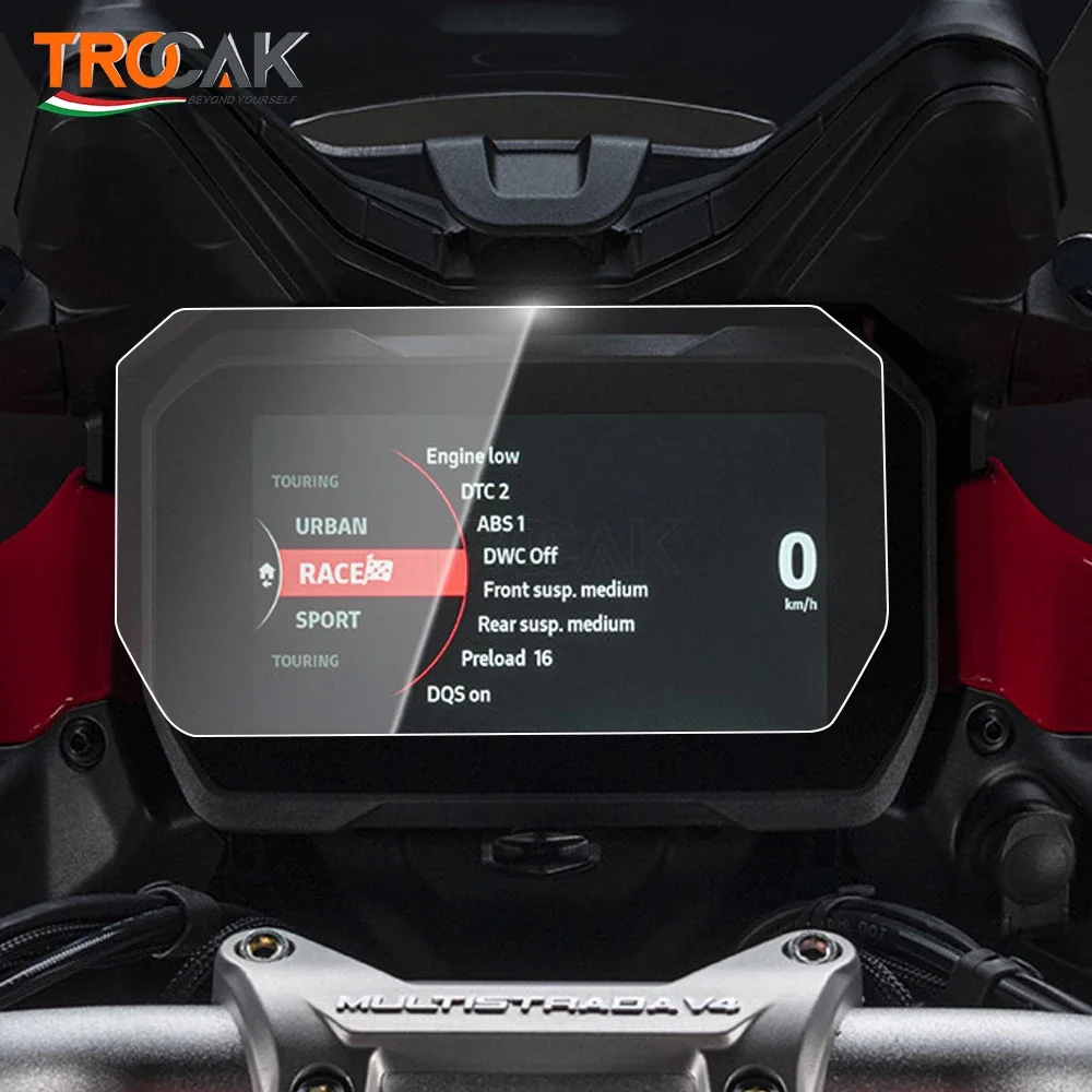 For Ducati Multistrada V4 Pikes Peak v4S Sport 2021 2022 2023 Motorcycle Cluster Film Dashboard Instrument Screen Protector