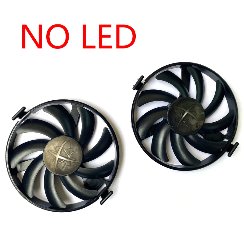 Ventilateur GPU pour XFX Radeon RX 470 470 RS 480 8 Go Édition Cramoisi Cooler Fan, Nouveau, 94MM FDC10U12S9-C RED BULE LED jas480 580 jas580