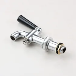 3/8' Brass Chrome Long Electric Teapot Faucet Hot Water Bottle Faucet Open Bucket Water Spout Bibcock