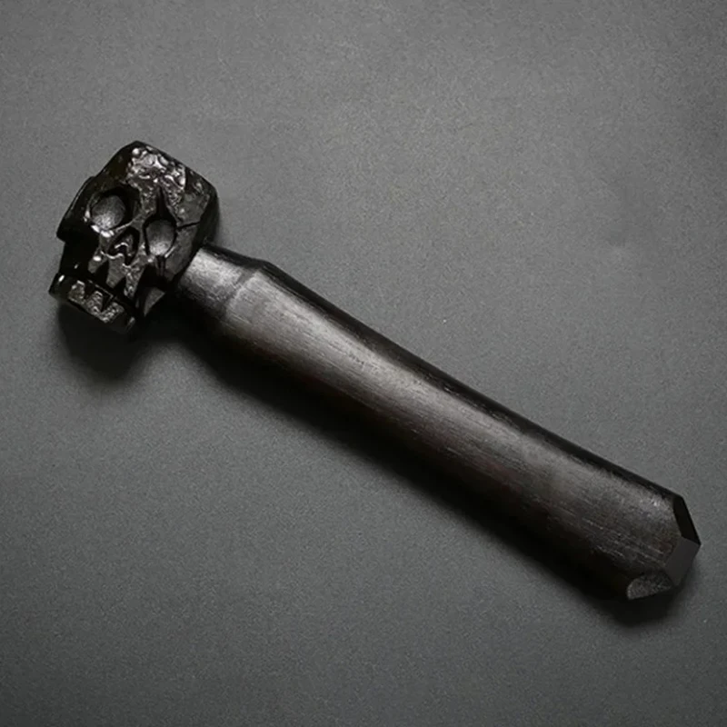 

Skull Hand Carved Hammer High Carbon Steel Luxury Outdoor Camping Collectible EDC Hand Tools Soul Mountain Decoration Gift