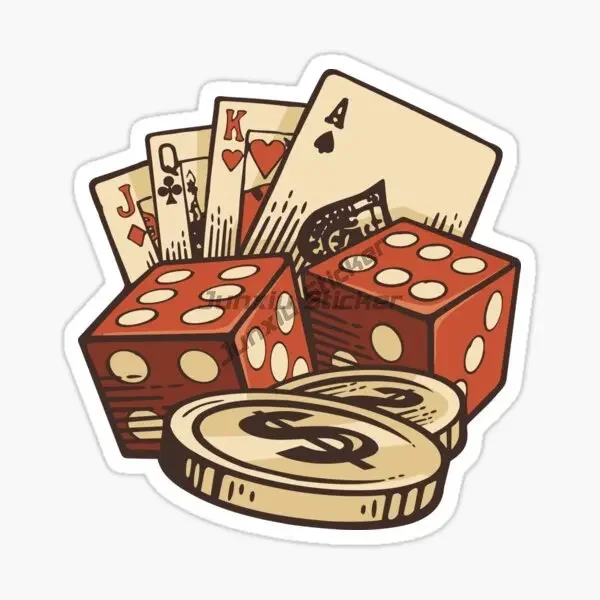 Playing Card Spade A PVC Creative Stickers for Decorate Camper Car Window Wall Room Table Motorcycle Off-road Decal Accessories