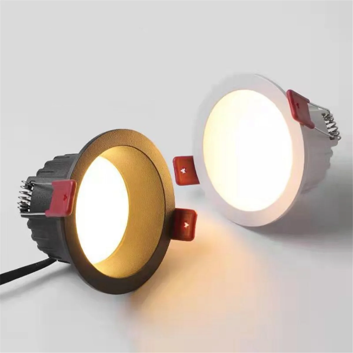 Get! Round Anti-Glare LED Light Recessed Downlight Ceiling Light Spotlight Suitable for Indoor Lighting