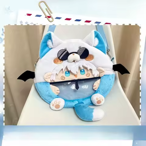 35cm Anime Attributes Satoru Geto Kawaii Face Cosplay Lolita Girls Itbag Transparent Shoulders Bag Backpack Fans Collection Gift