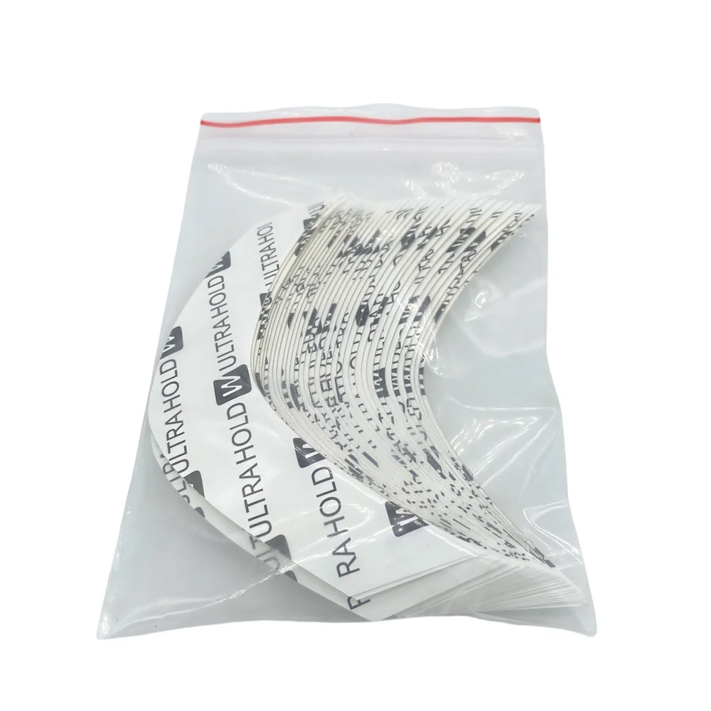 Ultra Hold Lace Front Tape, Double Sided Tape, Toupee Wig Adhesive, White, Arc, 36 PCs, 7.6 cm * 2.2 cm