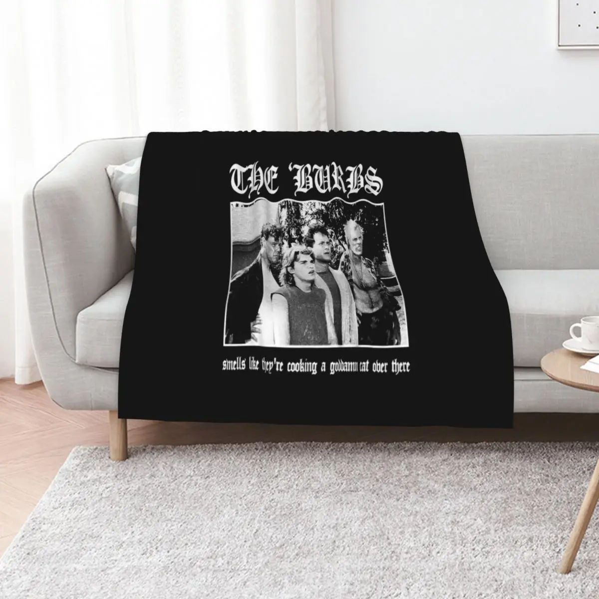 The Burbs - Smells Like They're Cooking A Goddamn Cat Over There Throw Blanket decorative Baby manga Flannels Blankets