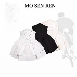 Summer 2000s Aesthetics High Waist Kawaii Mini Skirt Hot Girls Woman Design Slim Korean Fashion Skirt Casual Bandage Skirt