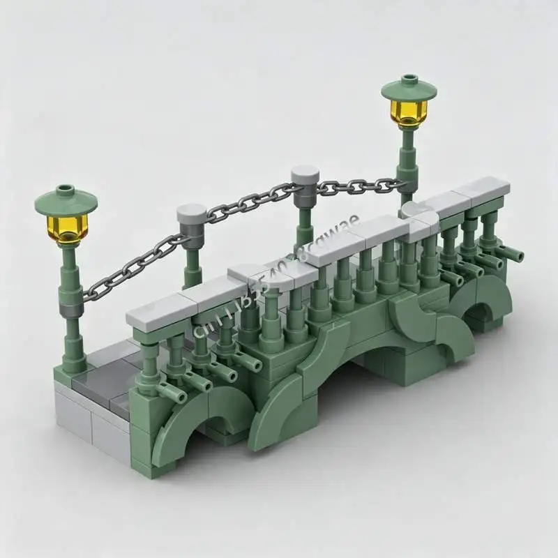 148-パーツシティブリッジ-moc-ストリートビューモデルカスタムパズル-diy-組み立て教育ビルディングブロックおもちゃコレクションディスプレイギフト
