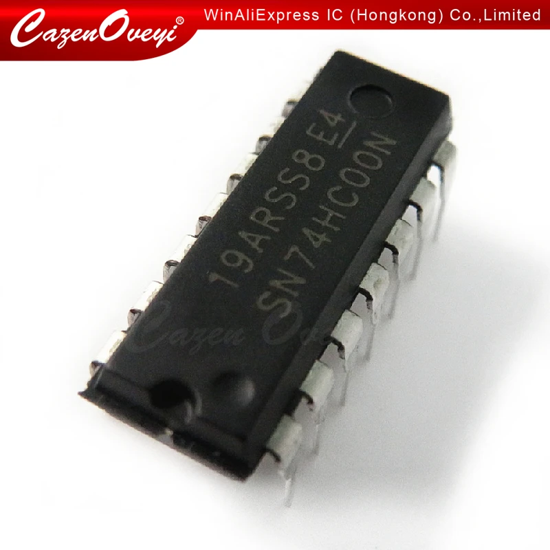 10pcs/lot SN74HC00N 74HC00 SN74HC00 DIP-14  Gates Quad 2-Input new original In Stock