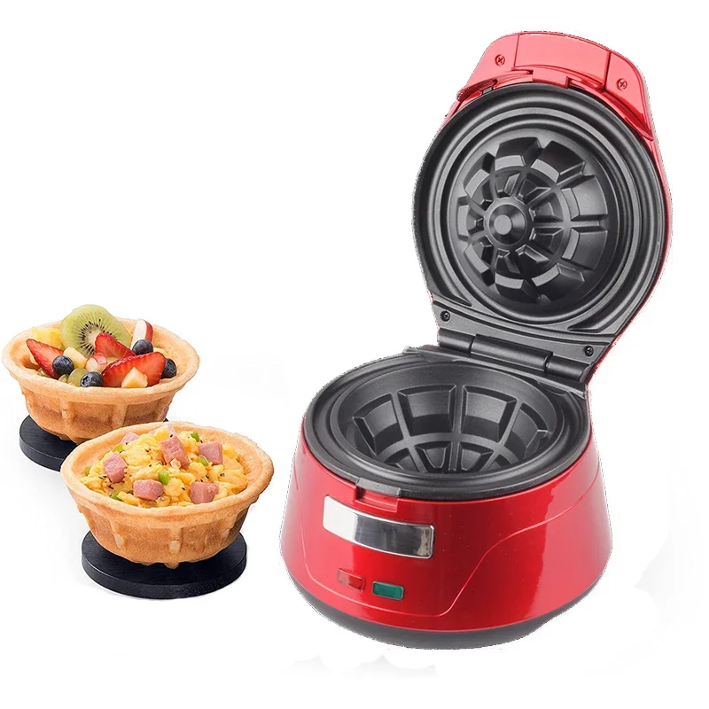 New Style 750W Home Party Office Use Belgian Waffle Bowl Maker,Best for Serving Ice Cream and Fruit