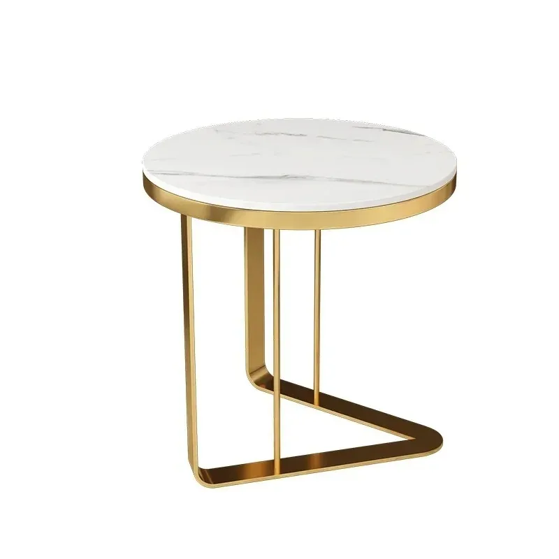 

Italian Style Light Luxury Slate Table Modern Corner Table Living Room Bedside/Coffee Table and Side Cabinet Stylish Versatile