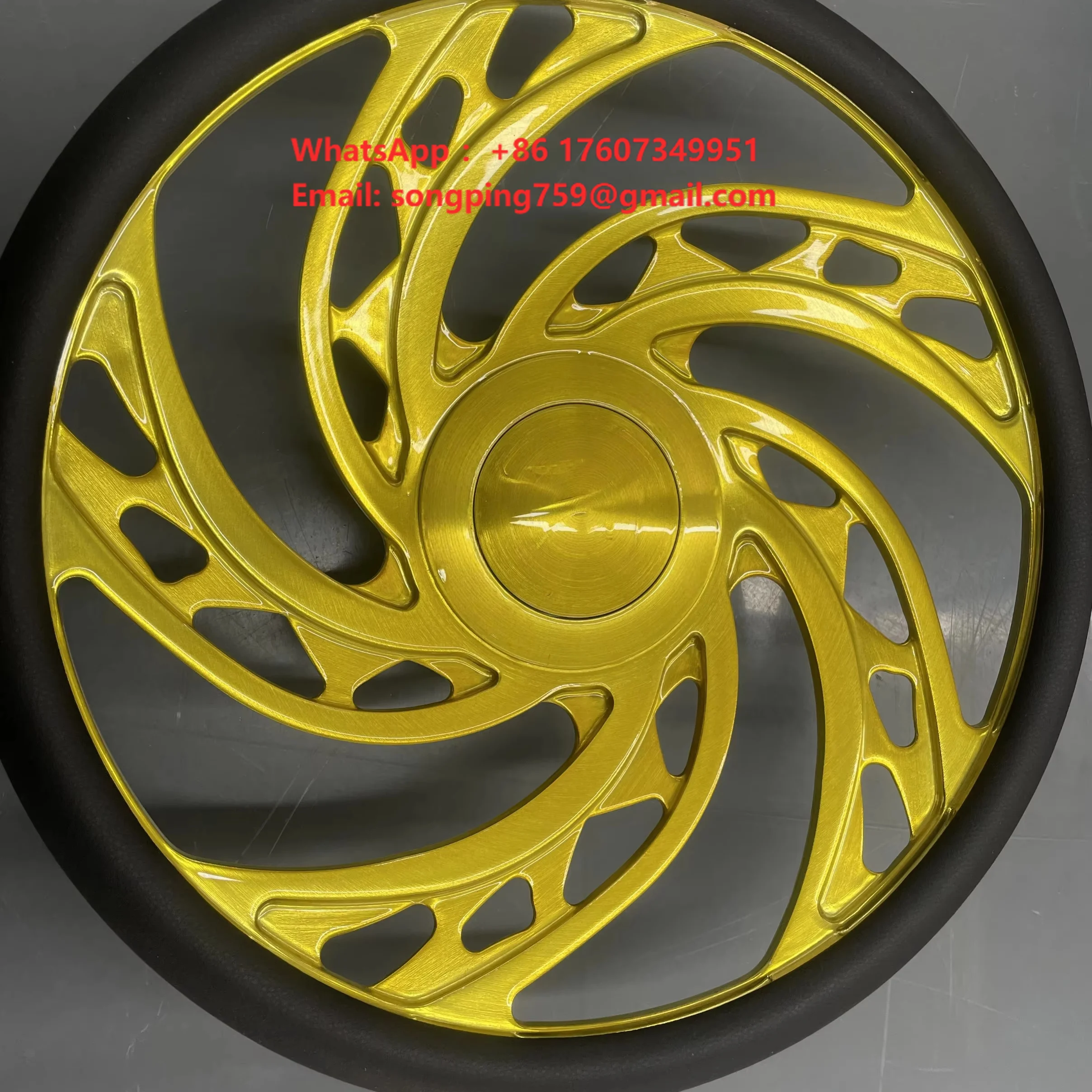 Durable Universal 15 Inch Forged Aluminium Alloy Replacement Steering Wheel Custom Sport Style Auto Interior Enhancement