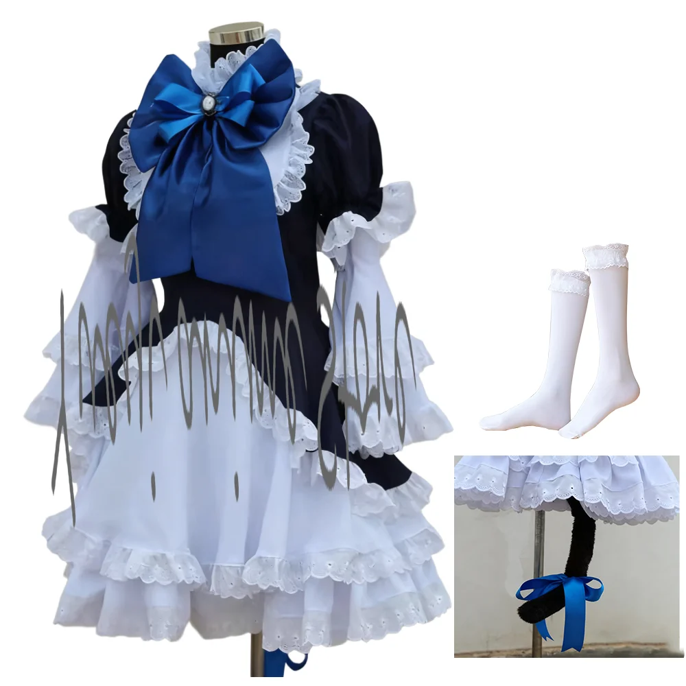 

customized-Anime Bernkastel Frederica Cosplay Costume - Lovely Lolita Maid Dress Uniform Suit