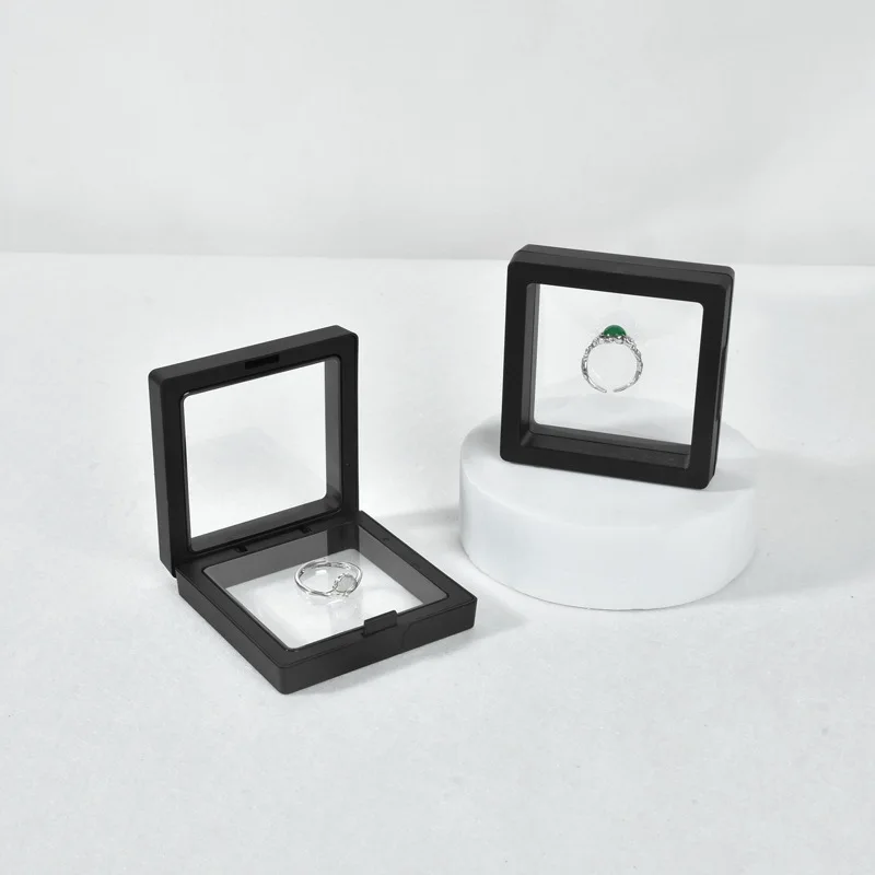 

10pcs transparent PE film matching paper box jewelry box ring necklace jewelry box drawer paper