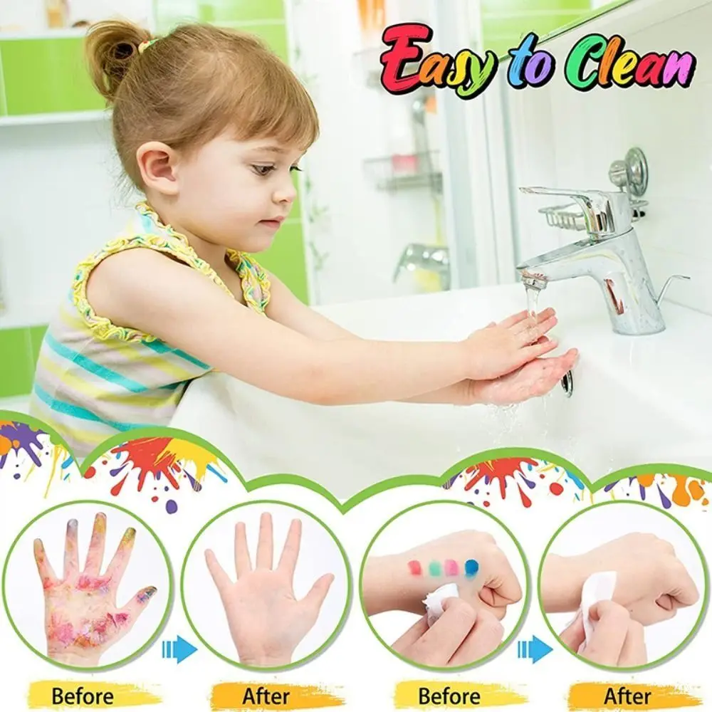 Clear Stamping Fingerprint Painting Mud Graffiti Inkpad Finger Drawing DIY Painting Inkpad Non-toxic Colorful Artist