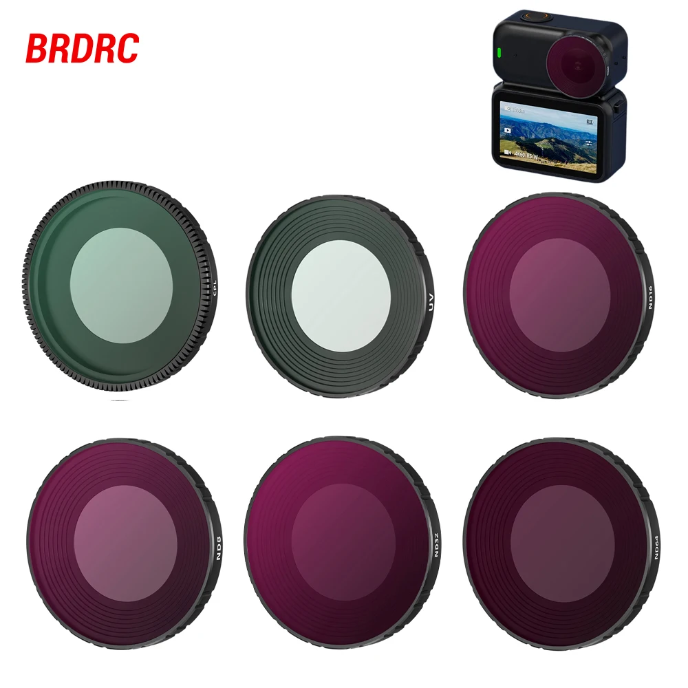 

BRDRC Lens Filter Set for DJI OSMO NANO Accessories UV CPL ND 8/16/32 Black Mist Lens Neutral Density Filter for Photography